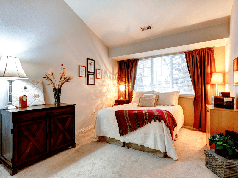 Alabaster Sconces in a bedroom
