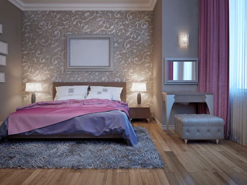 Alabaster Sconces in a bedroom
