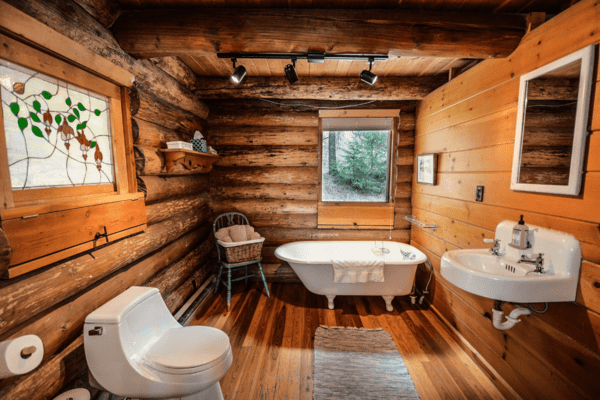 Distressed Wood Small Rustic Bathroom Ideas
