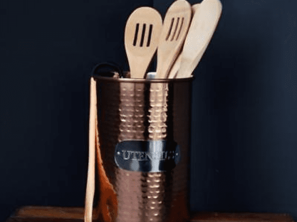 Spoons in the Copper Utensil Holder