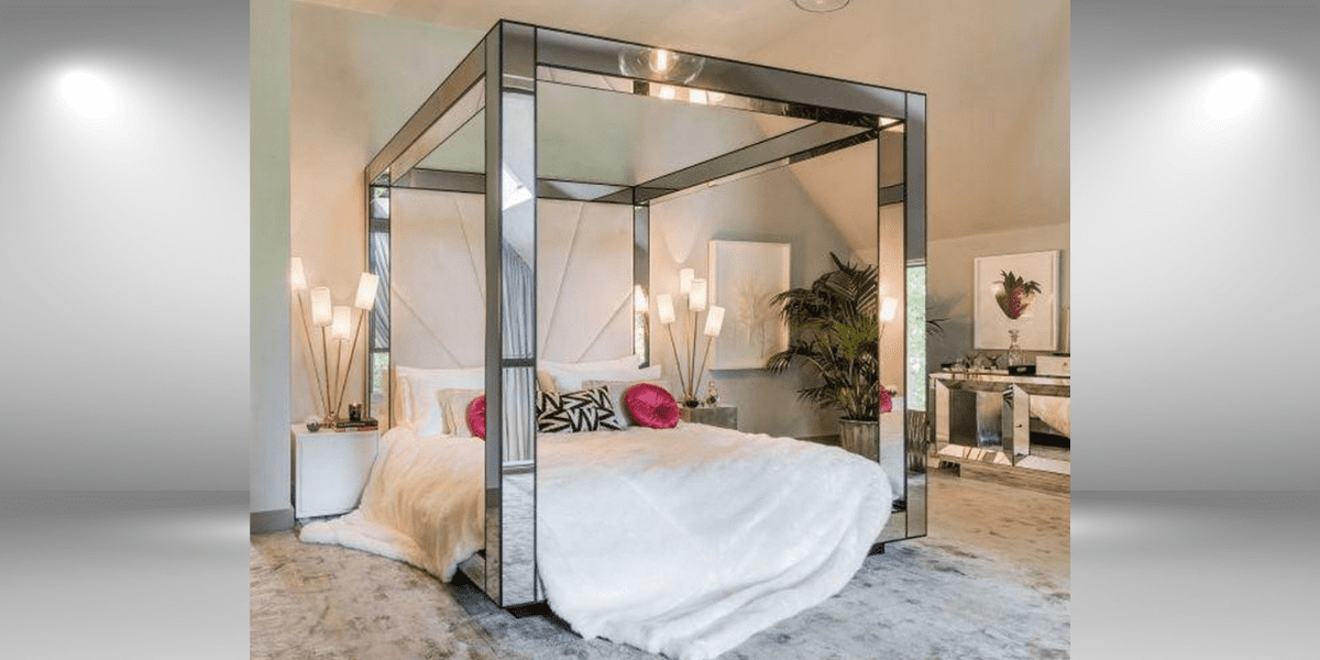 Mirrored Canopy Beds